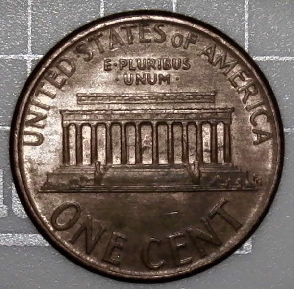 2006-P-Lincoln-Memorial-Cent-Struck-Through-Found-In-Circulated-Bankroll